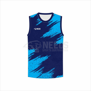 Custom Gaelic football GAA Sleeveless Jersey 100% polyester made in Pakistan sleeveless vest top OEM