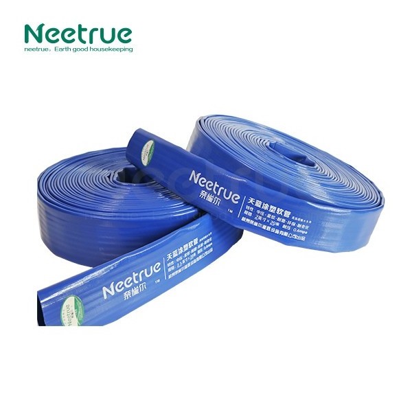 plastic flexible PVC water discharge irrigation pipe lay flat hose