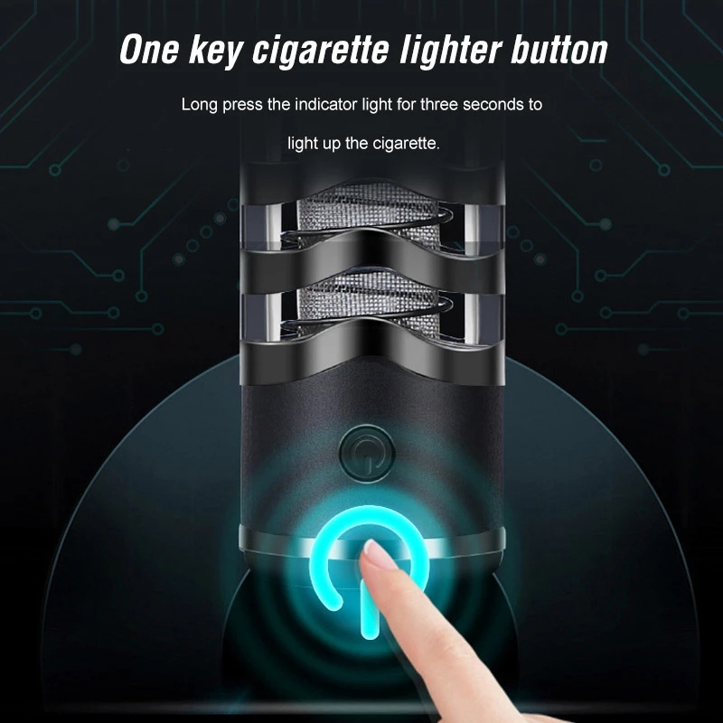 sexy lighters Mini Ashtray Cigar Holder USB Tungsten Coil Lighter Portable Ash Collection Anti-dirty Cigarettes Filter Smoking