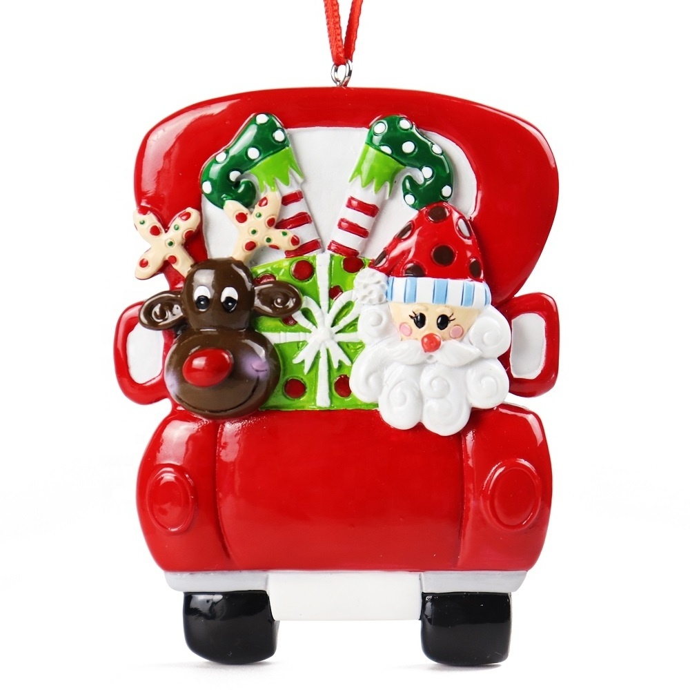 2023 Christmas Ornament Pendant Santa for Christmas Car Statue Pendant for Car Office Home Decoration Customized