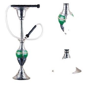 Egyptian Stainless Steel Shisha  Hookah