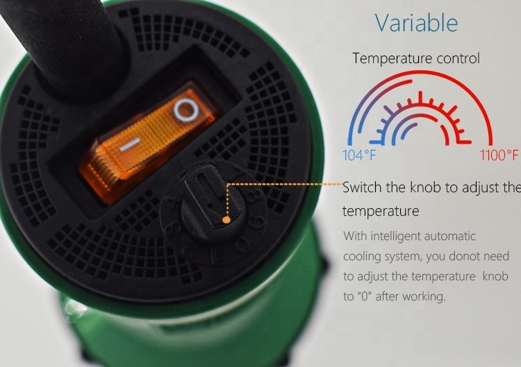 110V/230V 1600W Heat Gun With Hot Air Seam Roller and Weld Nozzle ,Professional Flooring Welding  Hot Air Gun