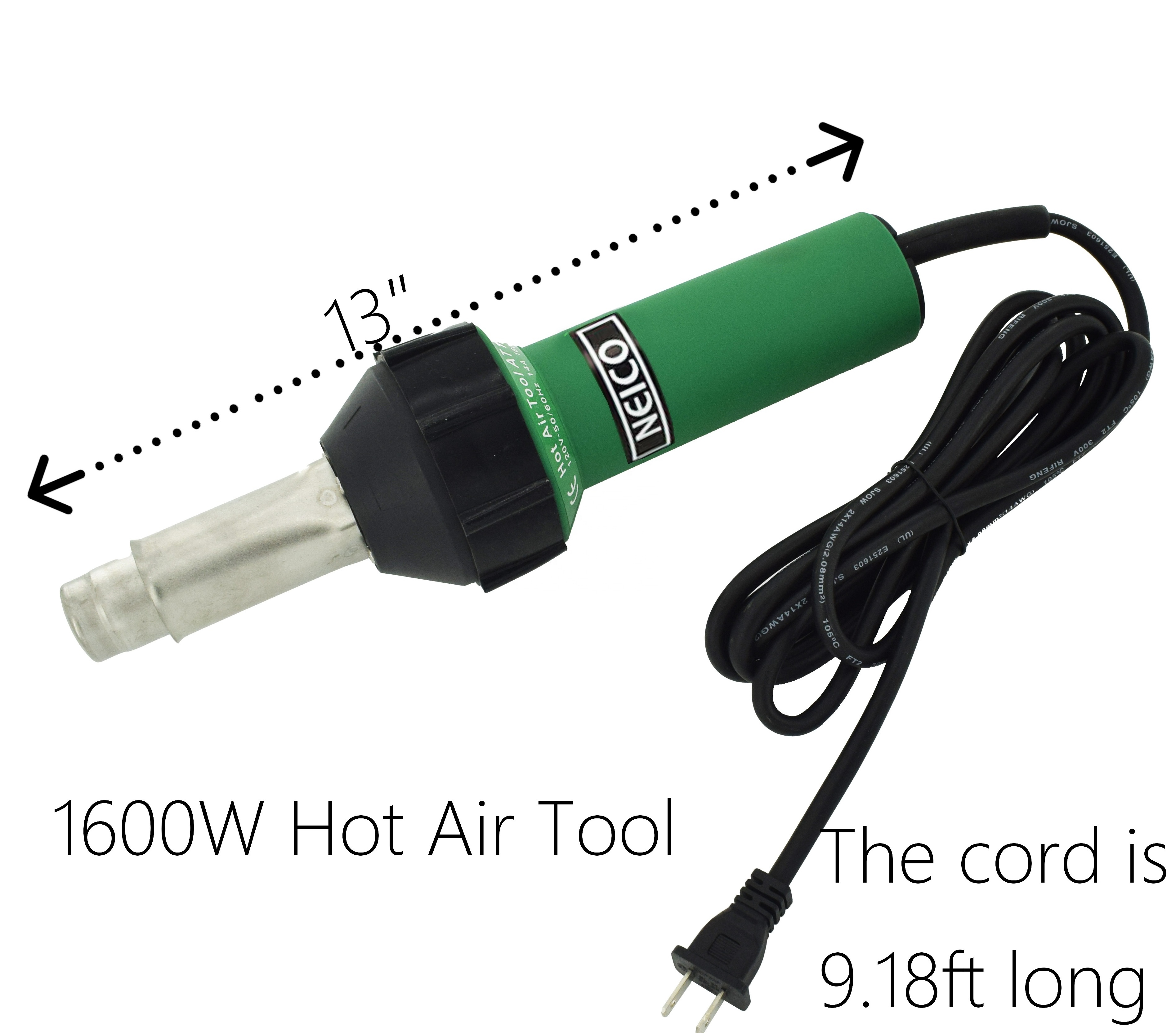 110V/230V 1600W Heat Gun With Hot Air Seam Roller and Weld Nozzle ,Professional Flooring Welding  Hot Air Gun