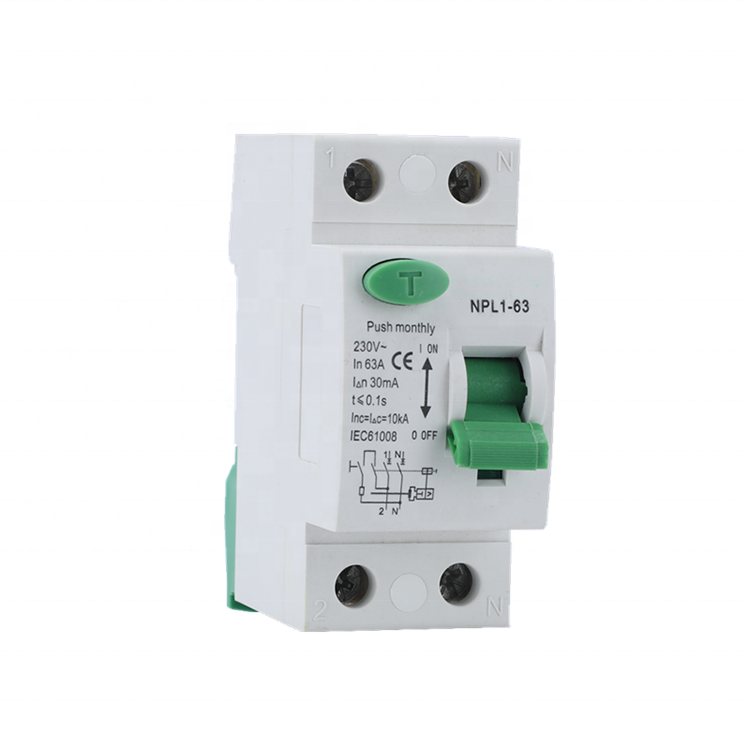 NPL1-63 Electromagnetic Leakage Circuit Breaker 30mA RCCB