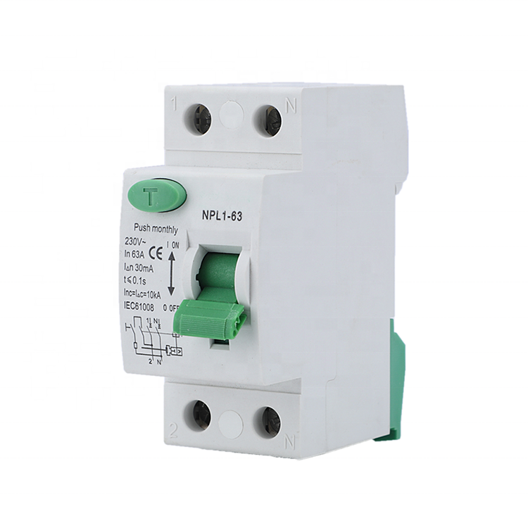 NPL1-63 Electromagnetic Leakage Circuit Breaker 30mA RCCB