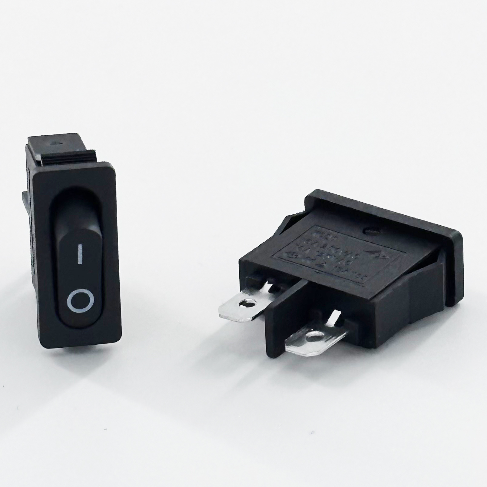 Color Customized KCD1-A Rocker Switch Black 2Pins ON-OFF 6A 250V AC 10A 125V AC Mini Rocker Switches