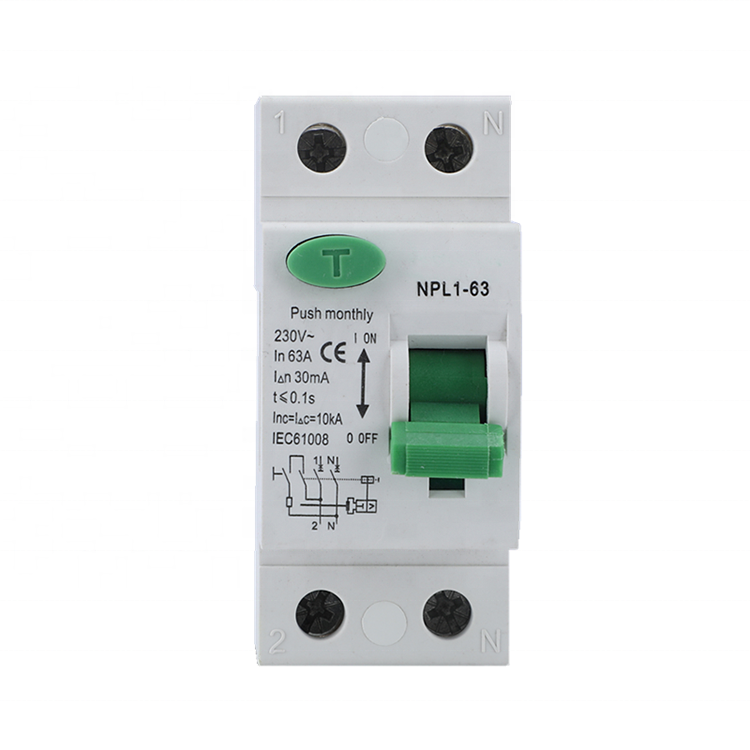 NPL1-63 Electromagnetic Leakage Circuit Breaker 30mA RCCB