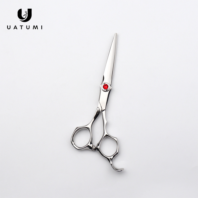 UATUMI hot selling professional wholesale hairdressing scissors special barber scissors hairstylist special 6.0 inch gem nut