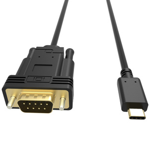 Type C/M to VGA/M Cable  support 2k@60hz  Video and Audio cable for mobile phone/ leptop/computer