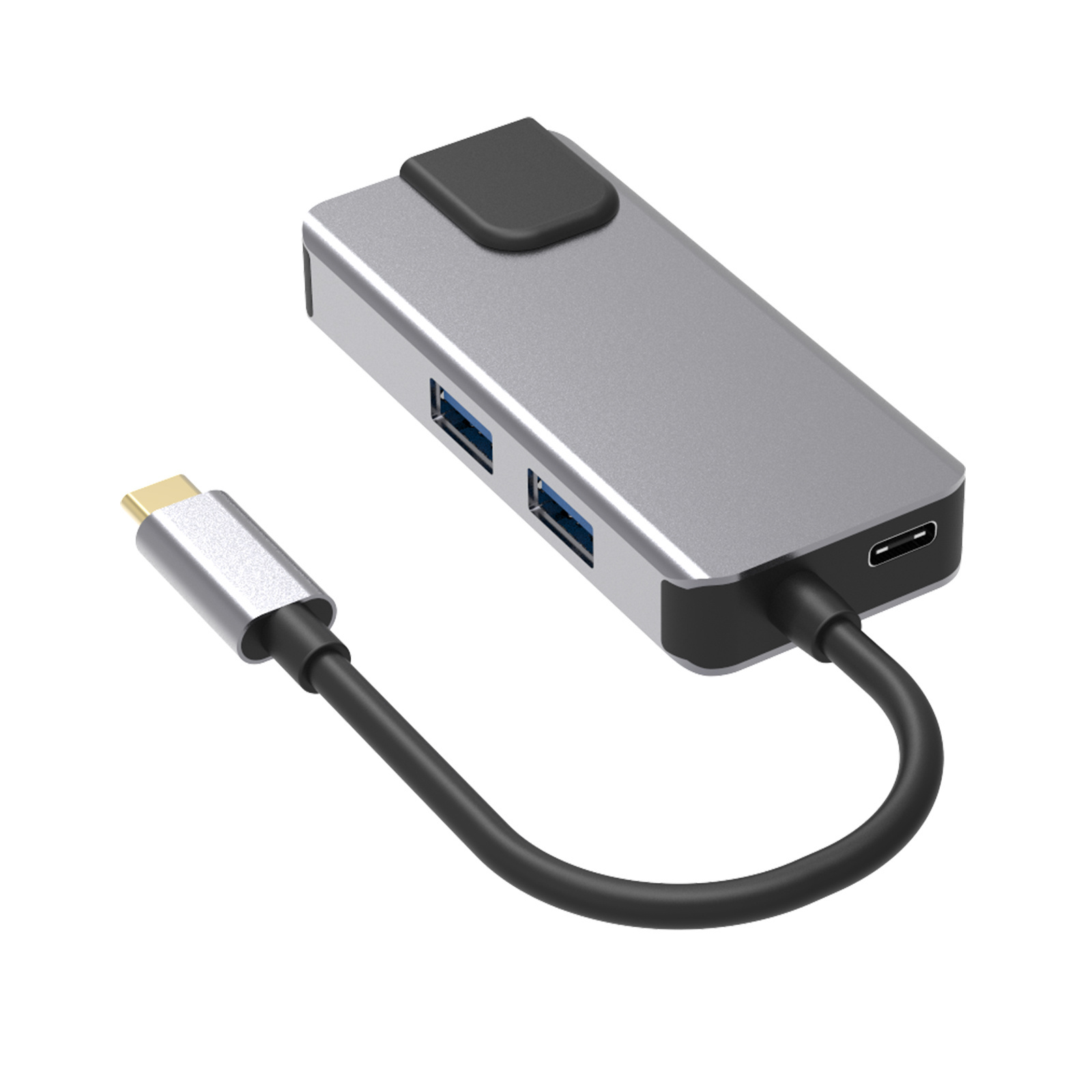 OEM 5 in 1 USB C to Ethernet adapter with 2 USB 3.0 ports, PD charge and 3.5mm audio jack