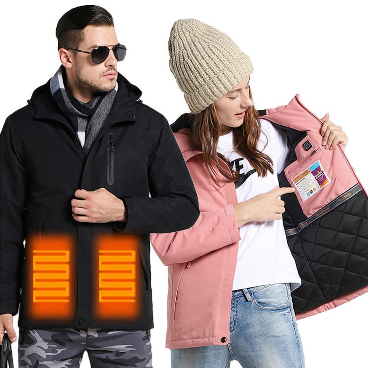 Heating Coat Clothes Powerbank Winter Outerwear Apparel Clothing Usb 5V Heated Jacket For Men And Women