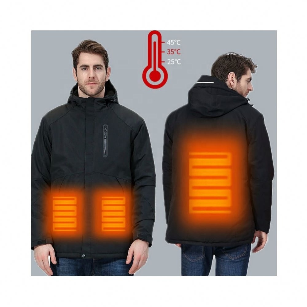 Wholesale Men and Women Winter Warm Coat Waterproof Hunting Outdoor Heater Jacket Rechargeable Battery Heated Jackets