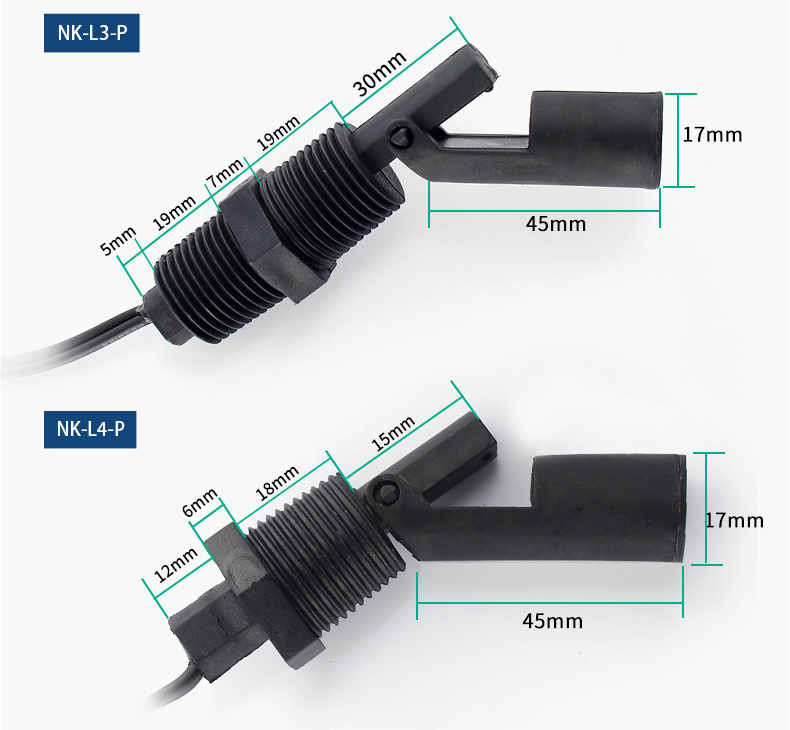 Tank Float Switch Side Mount Horizontal Water Level Sensor Liquid Float Switch