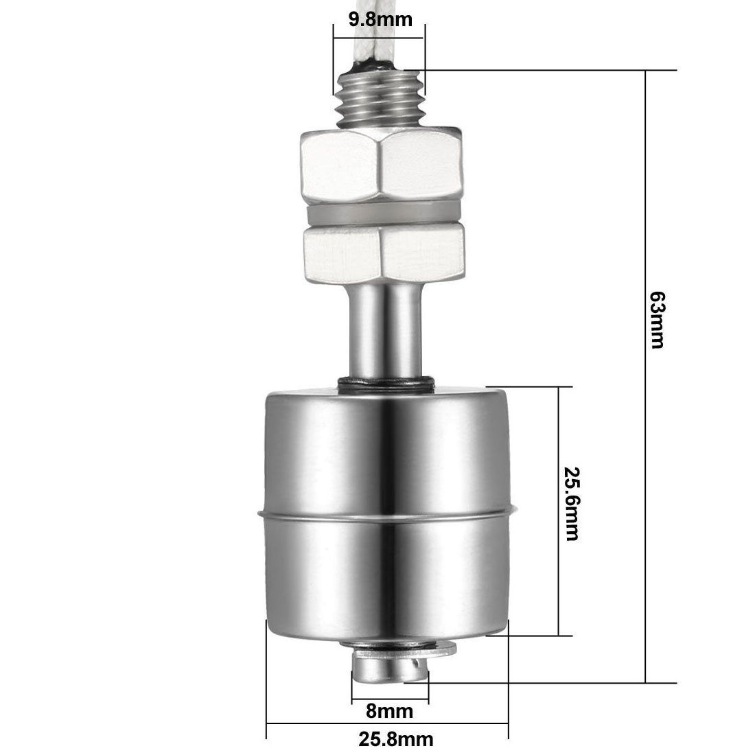 High Quality Stainless Steel Vertical Water Level Sensor Float Switch