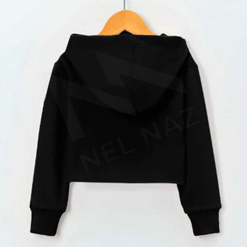 New Style Custom Made Women Crop Top Hoodies Private Label Winter Wear Women Crop Top Hoodies