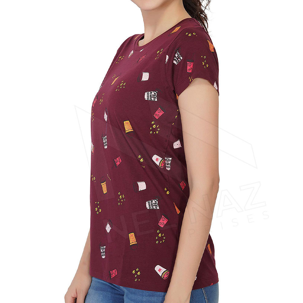 Top Selling High Quality New Fashionable Short Sleeve Women Breathable T Shirt Available In Different Color