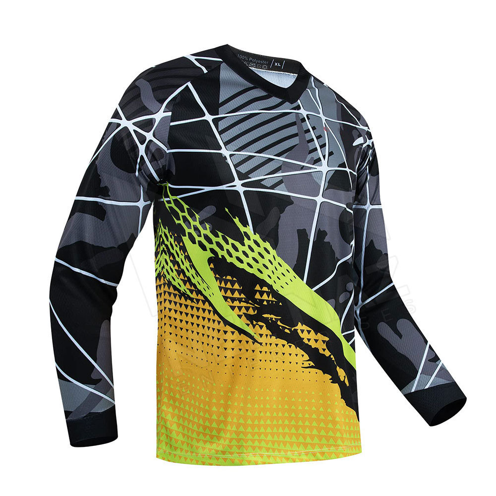 Motocross Jersey Custom Made Blank Cycling Jerseys Long Sleeve Team Bike Motorcycle Shirt Jersey