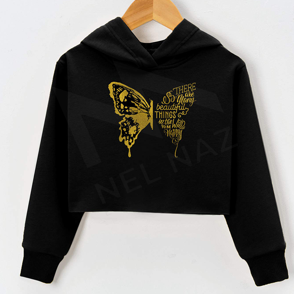 New Style Custom Made Women Crop Top Hoodies Private Label Winter Wear Women Crop Top Hoodies