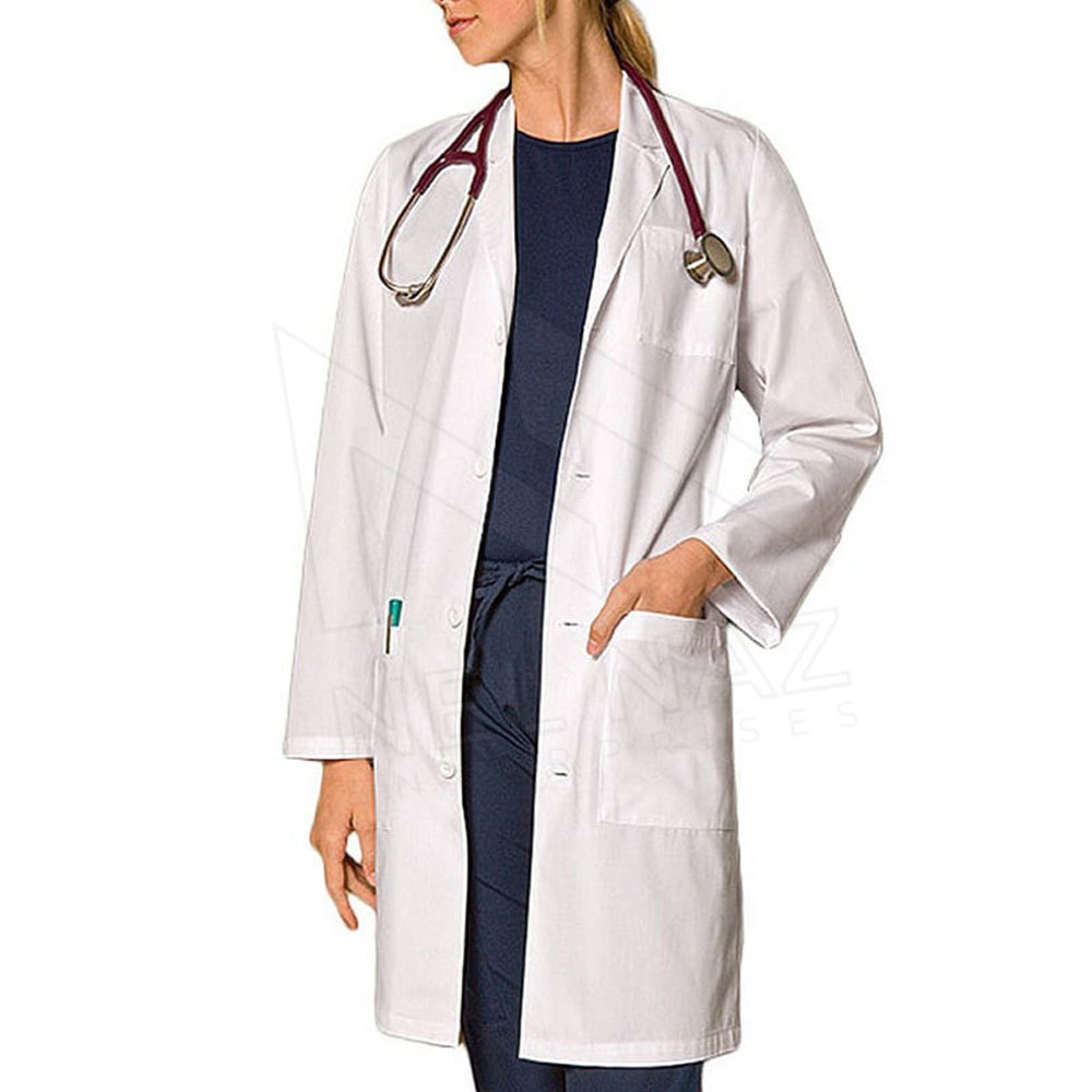 2023 New Arrival High Quality Dust-proof Anti-wrinkle Fit Hospital Uniforms White Lab Coat for women Medical Gown