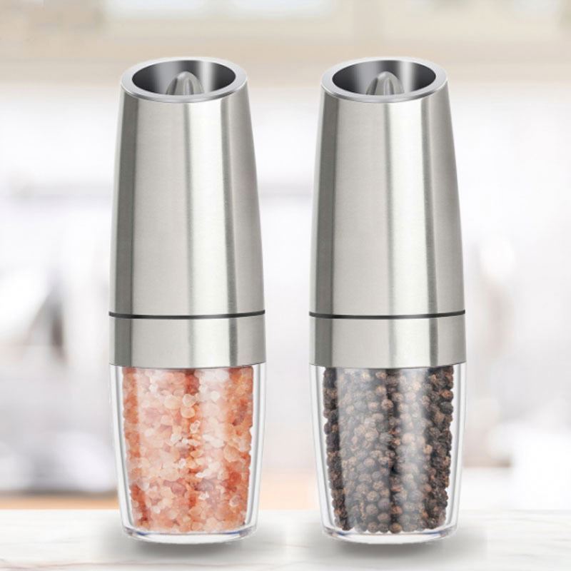 New Design Gravity Electric Pepper Grinder Or Salt Grinder Mill Battery Operated Automatic Dry Spice Grinder