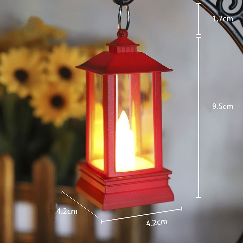 Indoor And Outdoor Christmas Decoration, Parties New Year Decor Modern Led Camping Lanterns Lantern Christmas Iron Candle Holder