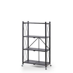 High Quality Black Color Or White Color, Cabinet Open Shelf Kitchen Cabinets Home Foldable Storage Shelves