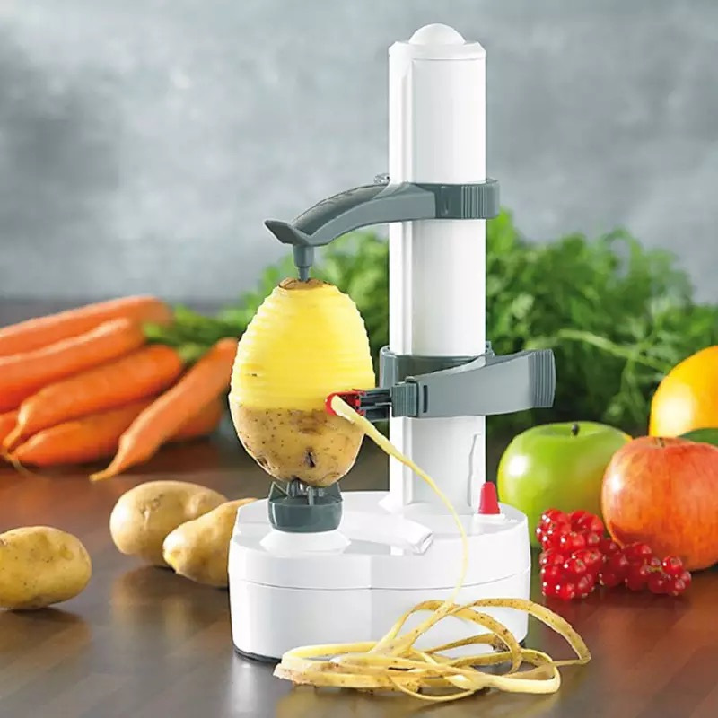 New Kitchen Hand Tool Crossword Electric Stainless Steel Melon Potato Apple Peeler Electric Fruit Grater Fruit Peeler Machine