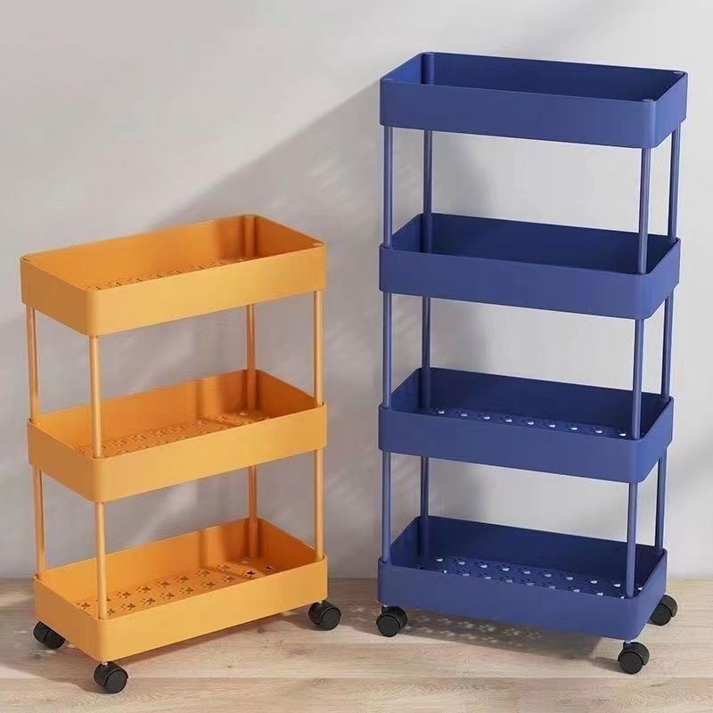 5 Tier Storage Rolling Cart Racks Mobile Shelving Unit Organizer For Bedrooms And Kitchen