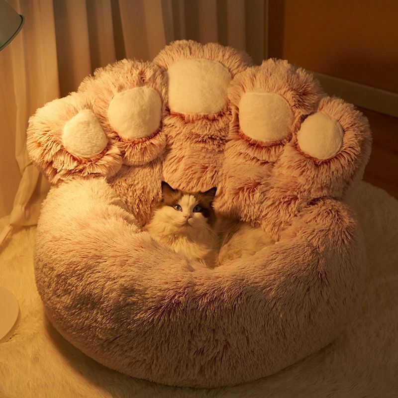 New Arrive Plush Little Cartoon Bear Paw, Cat Soft Luxury Small And Large Bed Creative Paw Shaped Pet Dog Beds