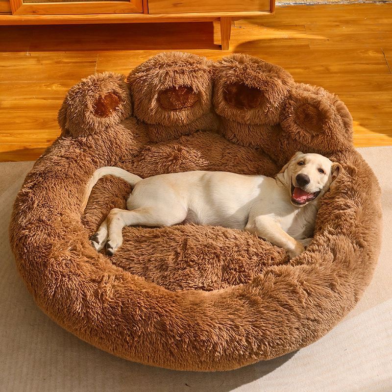 New Arrive Plush Little Cartoon Bear Paw, Cat Soft Luxury Small And Large Bed Creative Paw Shaped Pet Dog Beds