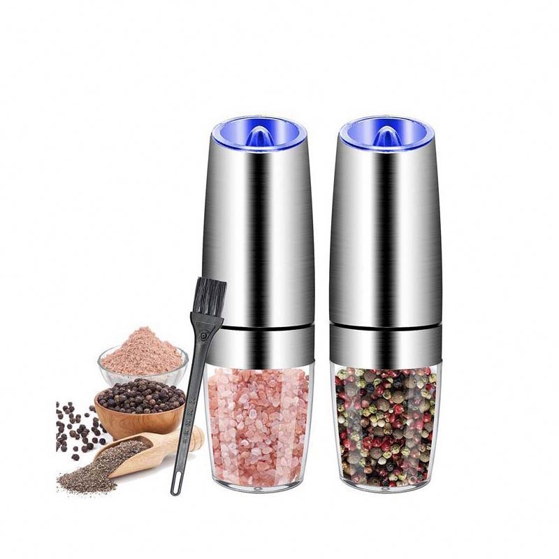 New Design Gravity Electric Pepper Grinder Or Salt Grinder Mill Battery Operated Automatic Dry Spice Grinder