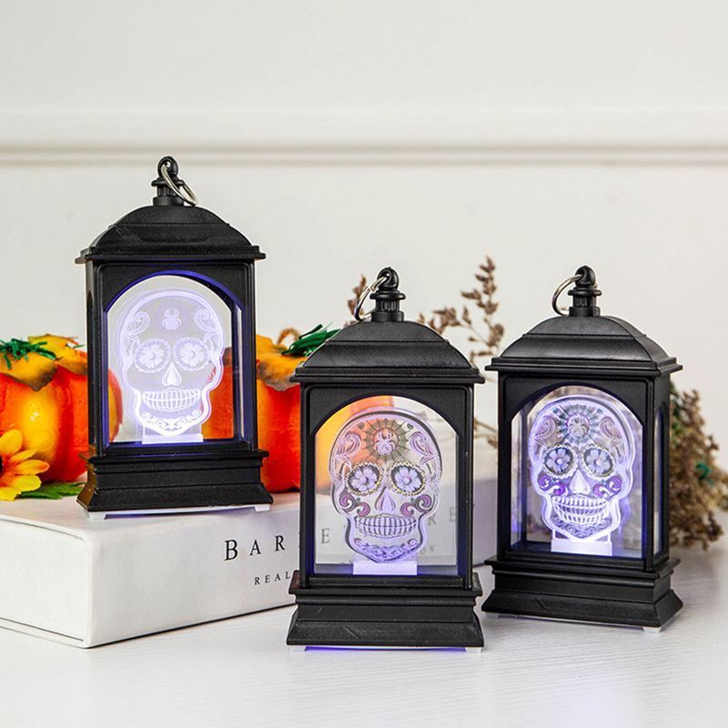 Good quality Holiday Party Home Decors, Craft  LED Light Mini Wood House halloween  Led Handing Lamp Ornaments