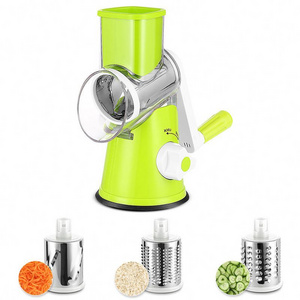 Multifunctional Kitchen Table Top Grater, Accessories Spiral Slicer Rotary Cheese Graters Fast Fruit Vegetable Chopping Slicer