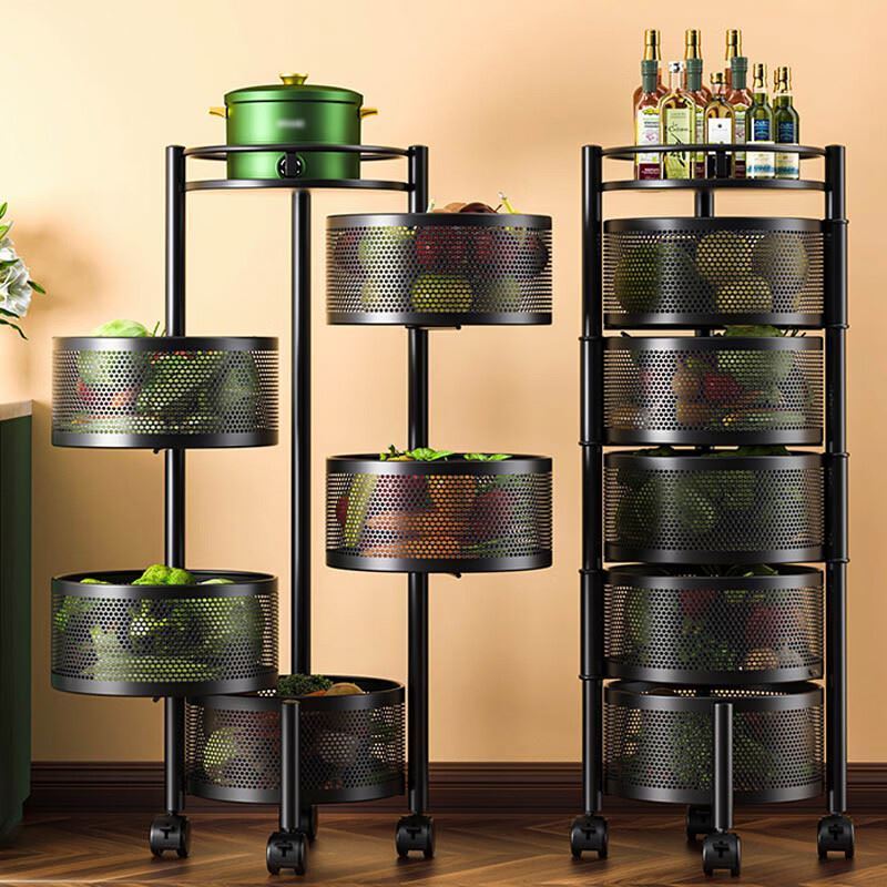 Creative Arrangement Multipurpose 4-Tier Metal Steel Wire Standing Shelving, Kitchen Organizer Storage Holders Racks