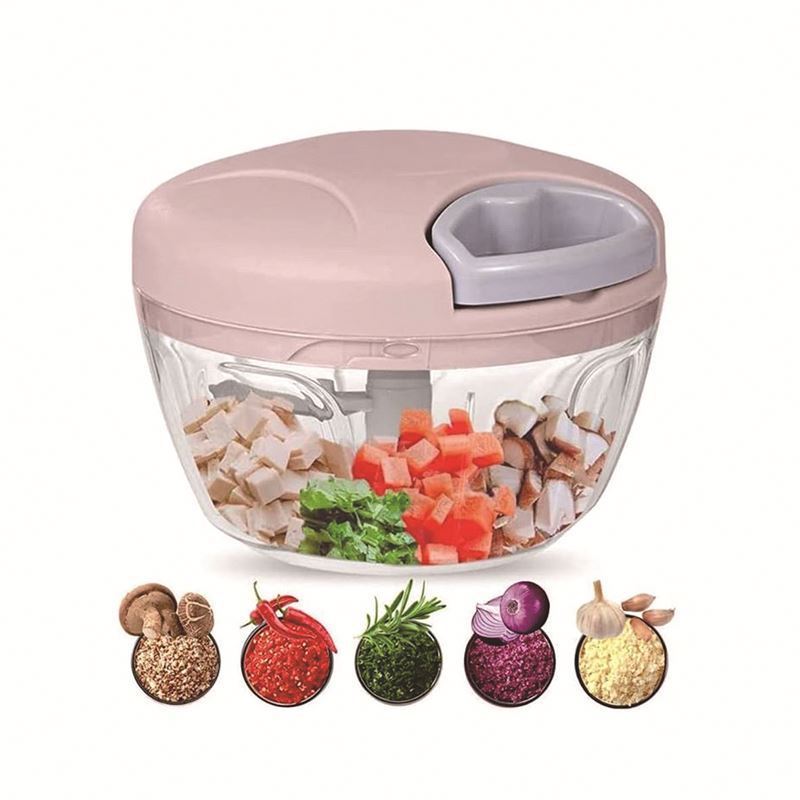 Nice Quality Hand-Powered Portable, Garlic Onion Salad Vegetable Slicer And Dicer 500Ml Mini Manual Food Choppers