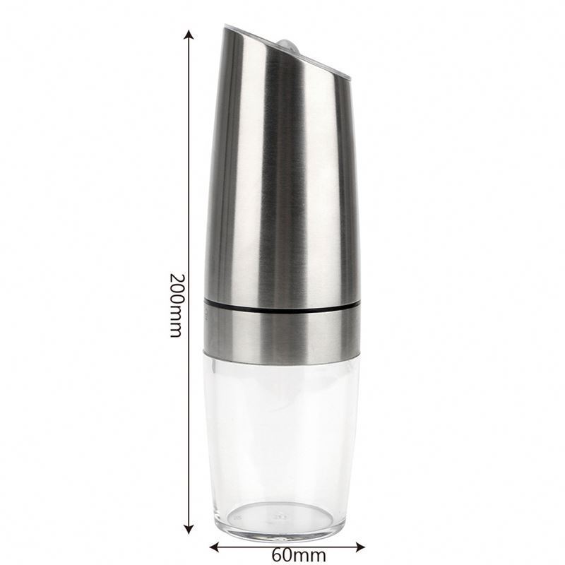 New Design Gravity Electric Pepper Grinder Or Salt Grinder Mill Battery Operated Automatic Dry Spice Grinder