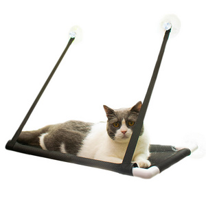 Space Saving Window Mounted Cat Bed  Tree Hammock Free Standing Woven Cat Hammock