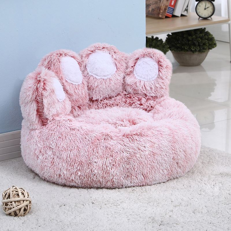 New Arrive Plush Little Cartoon Bear Paw, Cat Soft Luxury Small And Large Bed Creative Paw Shaped Pet Dog Beds