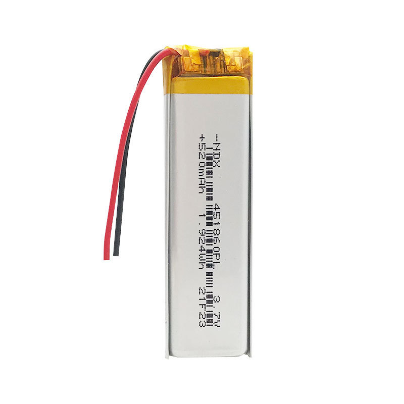 hot selling 451860 3.7V 520mAh Rechargeable microscope real capacity Small Lithium Polymer Battery BMS Lipo Battery