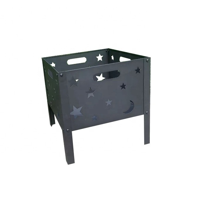 Outdoor Metal Brazier Light And Easy To Carry And Assemble Heating Stove Burning Fire Pit