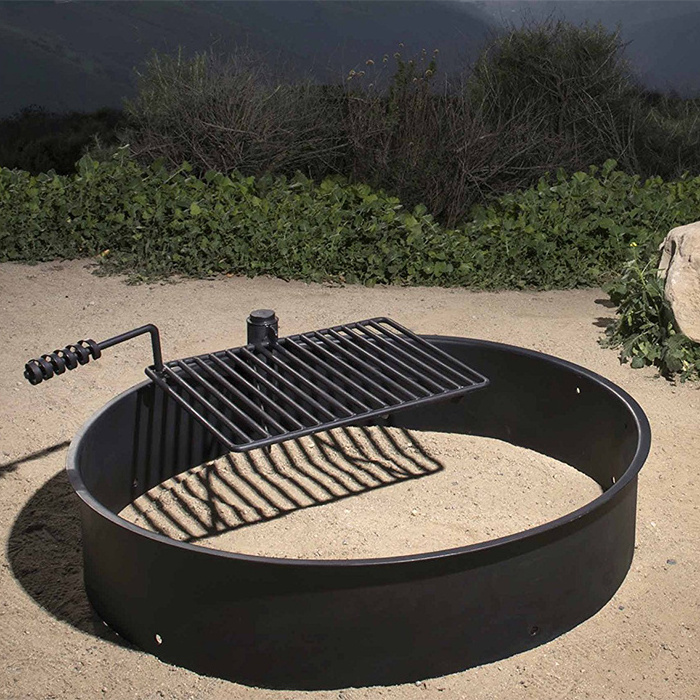 Outdoor Steel Cooking Grate Campfire Pit Fire Ring