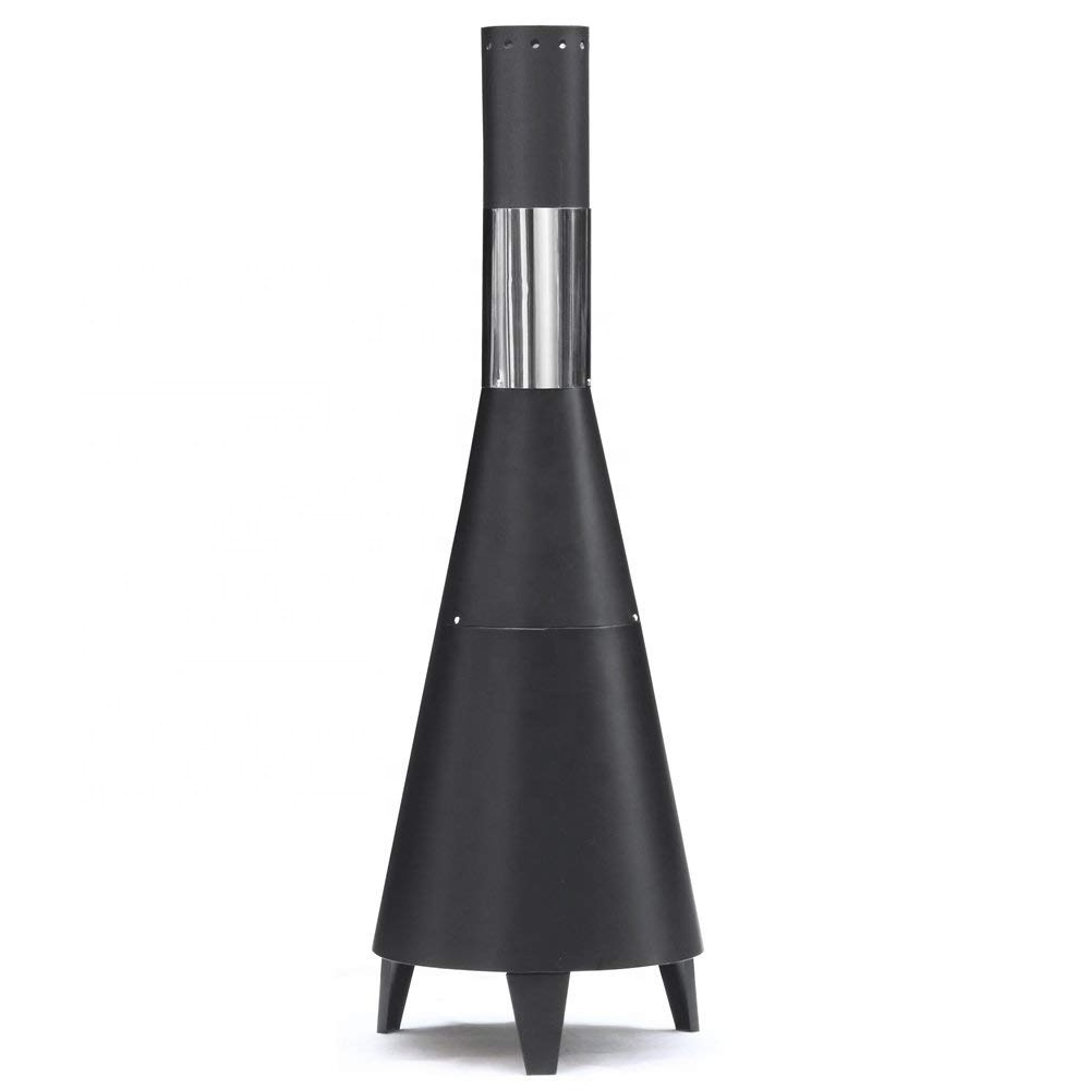 Garden Steel Charcoal Chimney Patio Heater Fire Pit BBQ Chimnea