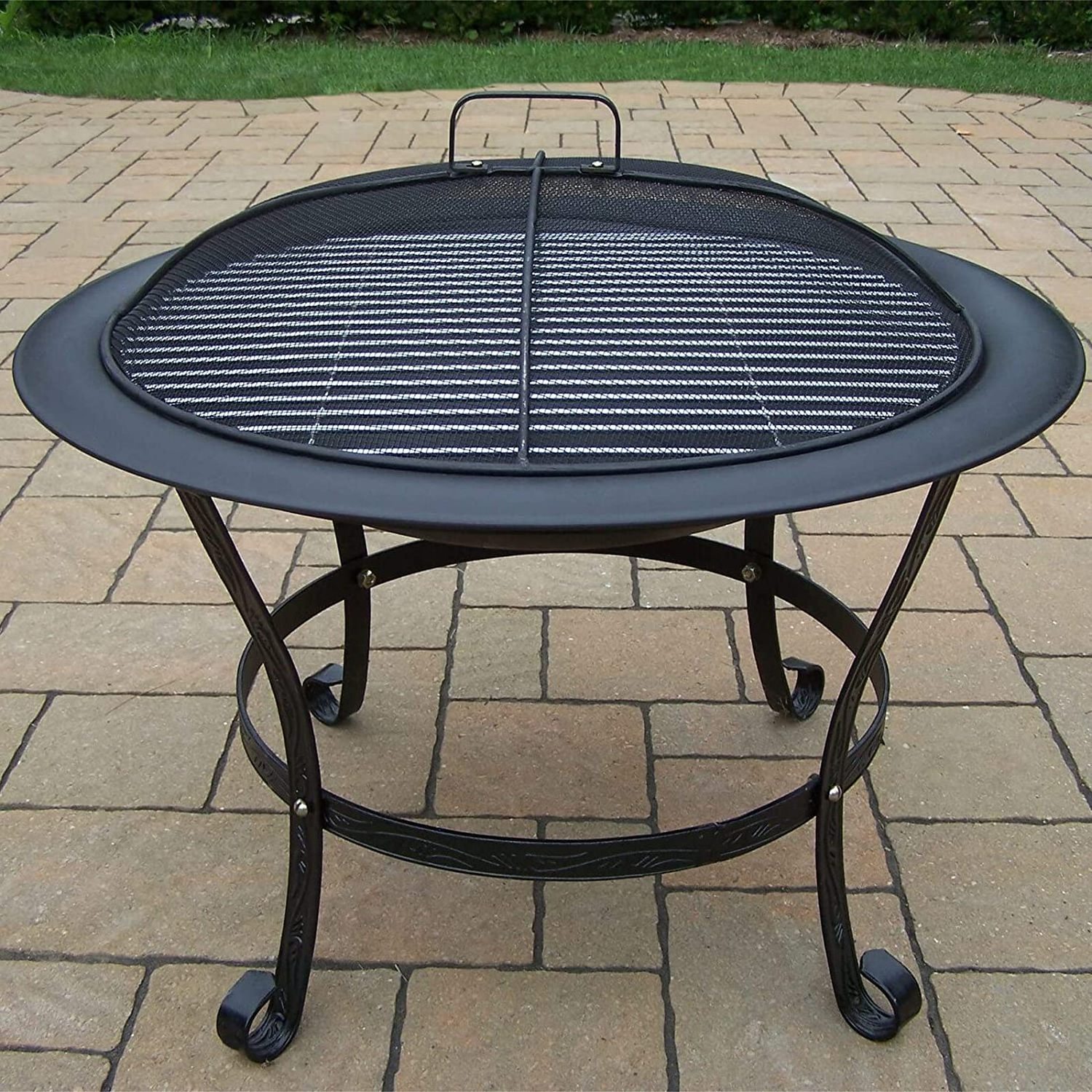 Shook Cast Iron Wood Burning Fire Pit Spark Screen