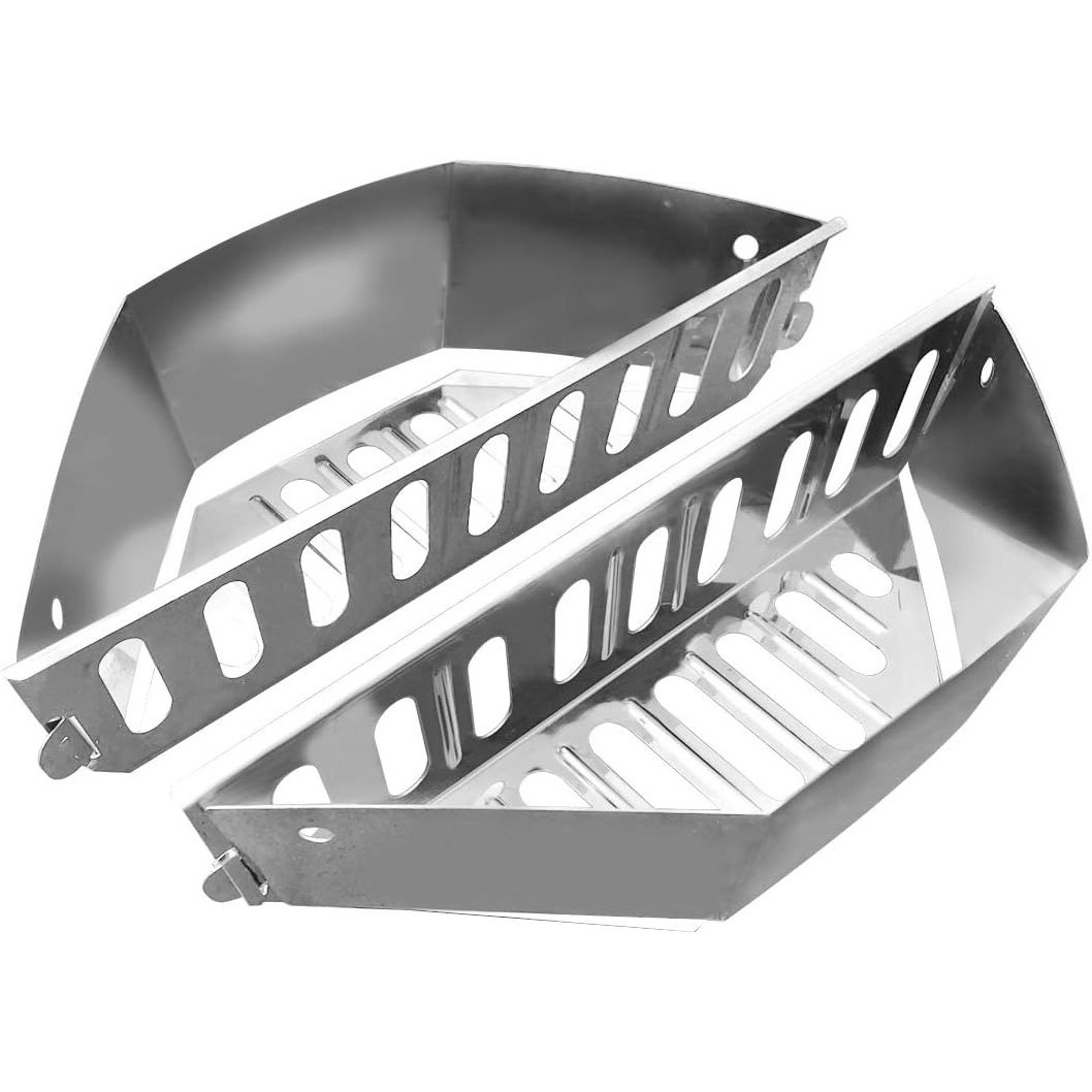 Stainless Steel BBQ  Accessories Grilling Basket Carbon Divider Charcoal Holder