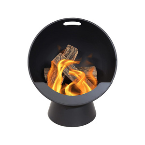 BSCI Factory Wood Burning Outdoor Iron Sphere Garden Fire Pit