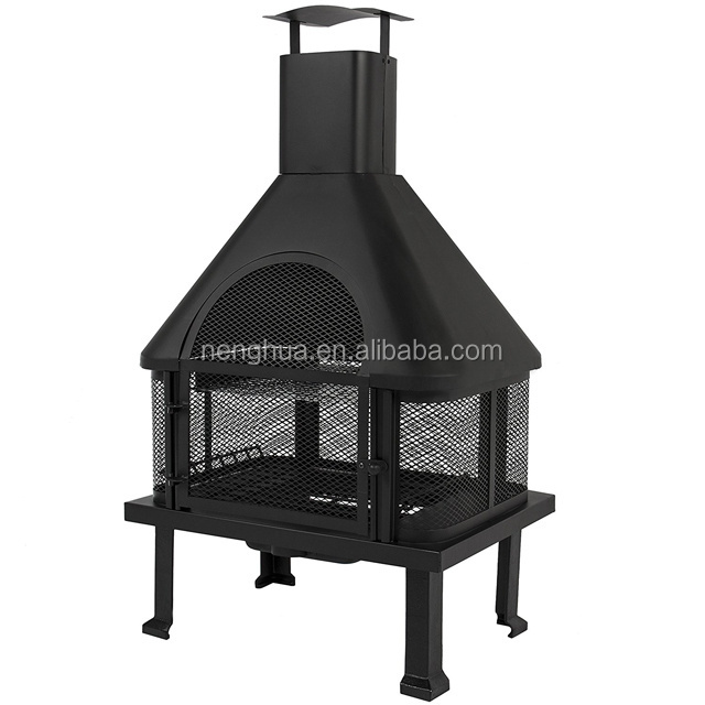 Firehouse With Chimney Outdoor Backyard Fire Pit