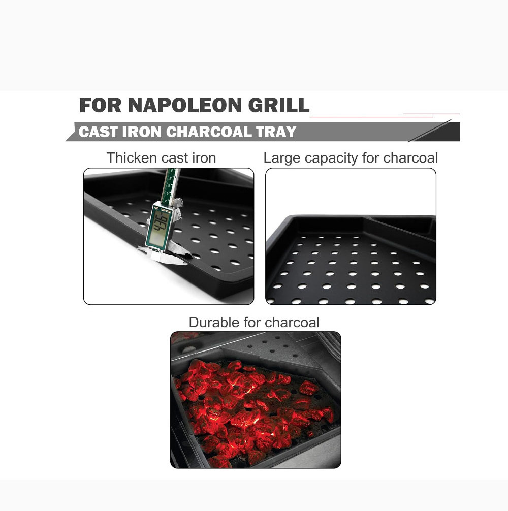 Charcoal Basket Wood Chip Pan Coal Smoke Box Charcoal Tray Grill