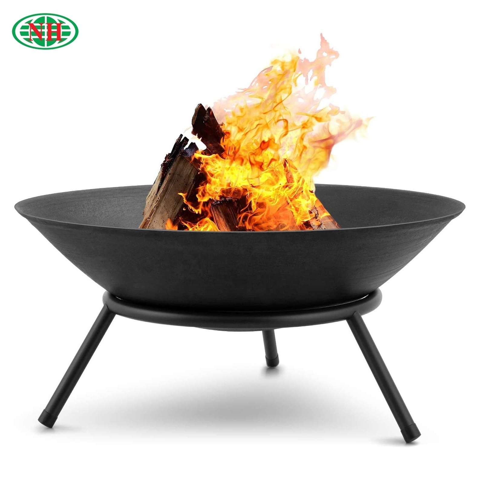 Wood Burning Patio Corten Steel Camping Fire Bowl Garden Fire Pit