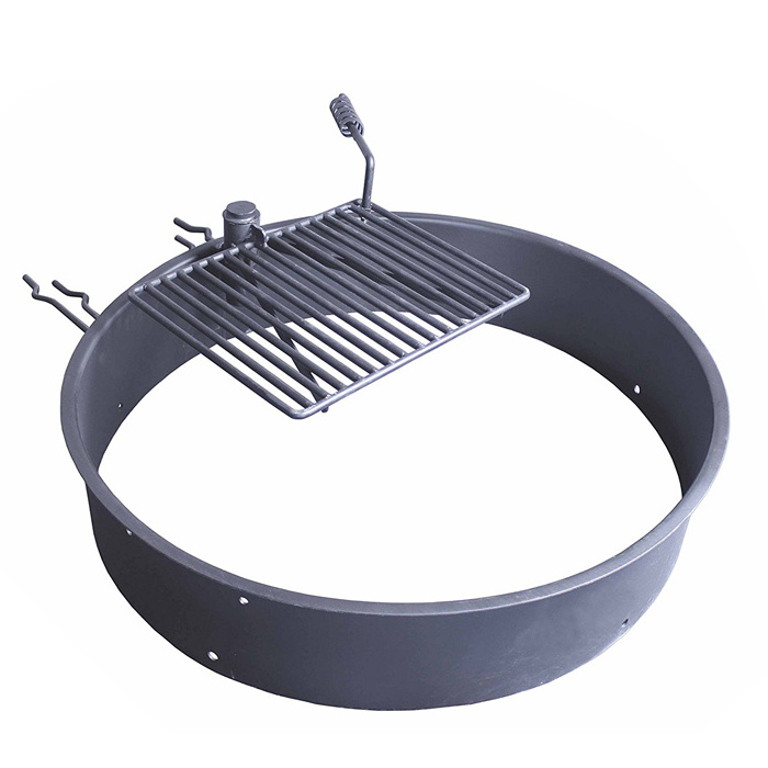 Outdoor Steel Cooking Grate Campfire Pit Fire Ring