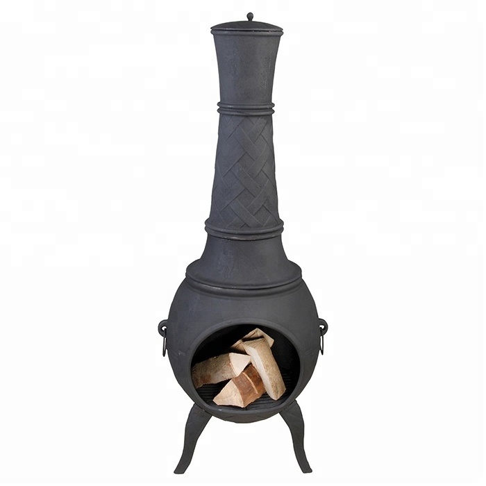 Cast Iron Firepits Wood Heater with Chimney